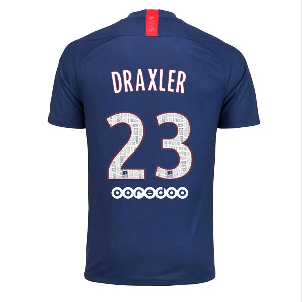 Camiseta Paris Saint Germain NO.23 Draxler Primera equipación 2019-2020 Azul